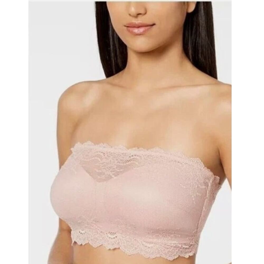 🌸 Spanx Women's Undie-Tectable Better Bandeau Bra – Size Large – Vintage Rose🌸